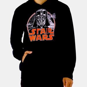 Star Wars Hoodie Pullover Sweatshirt Cosplay Black Size Small NWT